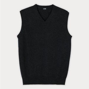 GOBI Mongolian Cashmere Men’s Vest in Charcoal Size 3XL
